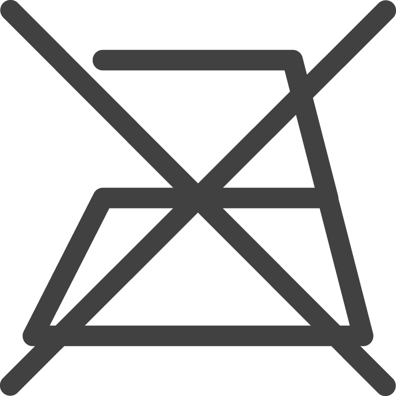 Ütüleme yapılmaz ikonu